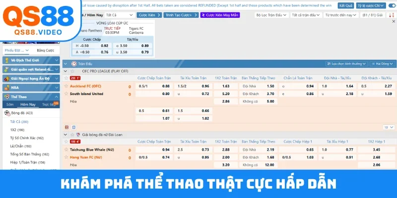 Khám phá thể thao thật cực hấp dẫn