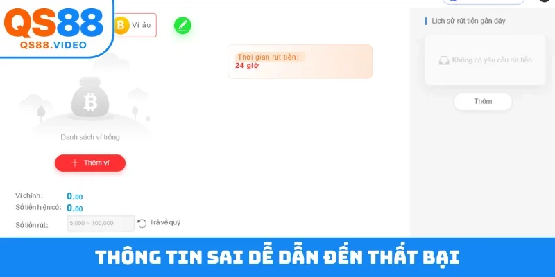 Thông tin sai dễ dẫn đến thất bại